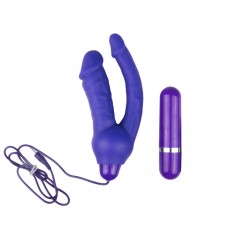 Dubbele Realistische Vibrator - Paars