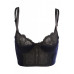 Bustier Velvet Seduction - blauw