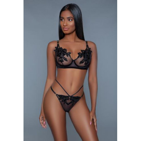 Evangeline BH Set - Zwart