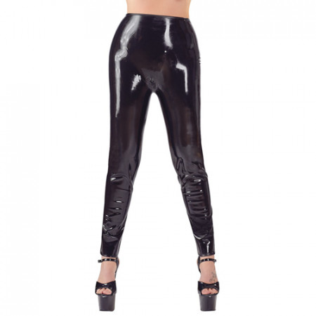 Latex Legging Met Dildo's