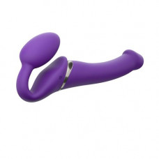 Strap On Me - Strapless Vibrerende Voorbind Dildo - Maat M - Paars