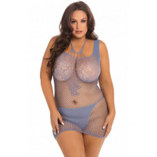 Netstof Jurkje Absolutist Plus Size - Blauw