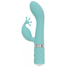 Pillow Talk - Kinky Rabbit & G-Spot Vibrator - Turquoise