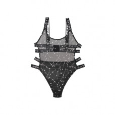 Body Met  Zodiac Print - Zwart/Metallic