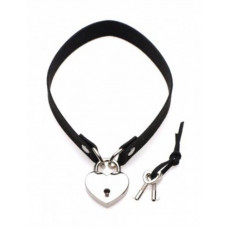 Lock-It Heart Choker Met Afsluitbaar Hartje