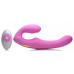 U-Pulse Siliconen Vibrerende Strapless Strap-On - Roze