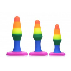 Rainbow - Siliconen 3-delige Anaal Plug Set