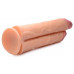 Double Stuffer Dubbele Dildo 25 cm - Beige