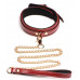 6-delige BDSM PU Lederen Boeienset Met Collar En Riem - Bordeaux