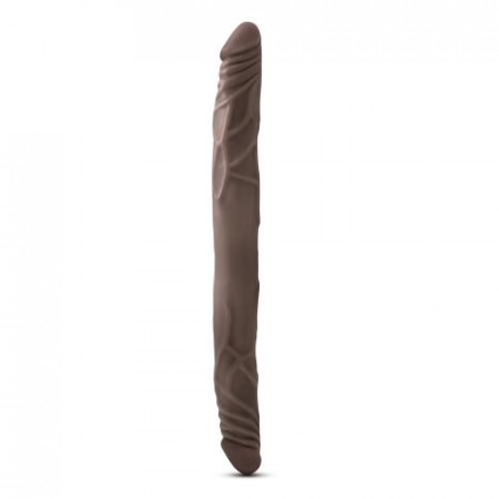 Dr. Skin - Realistische Dubbele Dildo 35 cm - Chocolate