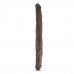 Dr. Skin - Realistische Dubbele Dildo 35 cm - Chocolate