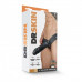 Dr. Skin - Holle Strap On Dildo Met Harnas 19 cm - Zwart