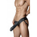 Dr. Skin - Holle Strap On Dildo Met Harnas 19 cm - Zwart