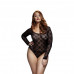 Baci - Kanten Bodysuit Met Open Achterkant - Curvy