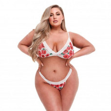 Baci - White Floral & Lace 2-delige BH Set - Curvy