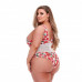 Baci - White Floral & Lace Body Met Sexy Rijgveter - Curvy