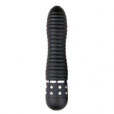 Easytoys Mini Vibrator Geribbeld - Zwart