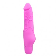 Realistische siliconen vibrator - roze