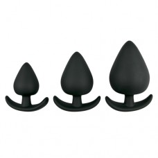 Anker buttplug set - zwart