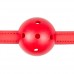 Ball gag met bal van PVC - rood