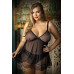 Moonlight Babydoll Met Bijpassende Slip - Curvy