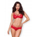 2-Delige Kanten BH Set - Rood