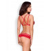 2-Delige Kanten BH Set - Rood