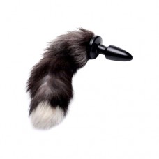 Grey Fox Tail Buttplug